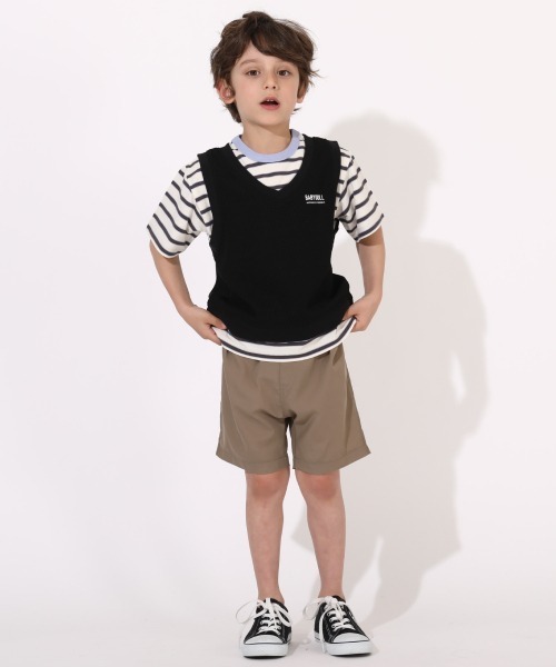 BABYDOLL(ベビードール)の「通販限定カラー/サイズあり ストレッチハーフパンツ 6237K(その他パンツ・キッズ・ブルー/ベビーピンク/イエロー/ブラック/グリーン/ブラウン/パープル/ベージュ・150cm/130cm/80cm/160cm/120cm/110cm/90cm/140cm/100cm)」の22枚目の写真