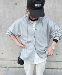 ISOOK | Hooded sweat cardigan / ããŒãããã¹ãŠã§ããã«ãŒãã£ã¬ã³ïŒchiica selectïŒ(ã¹ãŠã§ãã)