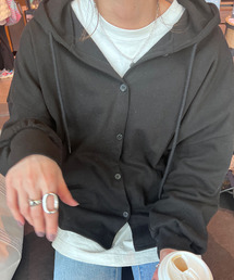 ISOOK | Hooded sweat cardigan / フーデッドスウェットカーディガン（chiica select）(スウェット)