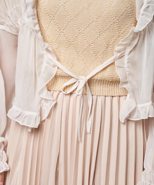 Clice de Paris（クリシェドゥパリス）の「K/フリルカーデ（カーディガン/ボレロ・レディース・オフホワイト/アイボリー・ONESIZE）」の12枚目の写真