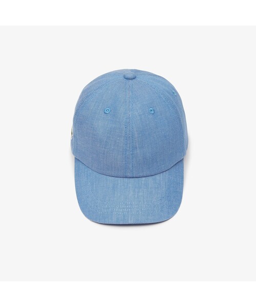 LACOSTE（ラコステ）の「シャンブレーキャップ（キャップ・レディース・ブルー・FREE）」の4枚目の写真