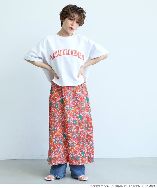 coca（coca）（コカ）の「サマーフラワーリゾートワンピース（ワンピース・レディース・レッド・SHORT/LONG）」の6枚目の写真