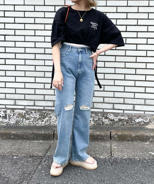 archives（アルシーヴ）の「ドロストＴ（Tシャツ/カットソー・レディース・オフホワイト/ブラック/ホワイト・MEDIUM）」の13枚目の写真