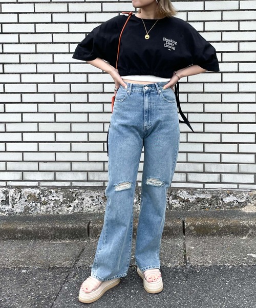 archives（アルシーヴ）の「ドロストＴ（Tシャツ/カットソー・レディース・オフホワイト/ブラック/ホワイト・MEDIUM）」の14枚目の写真