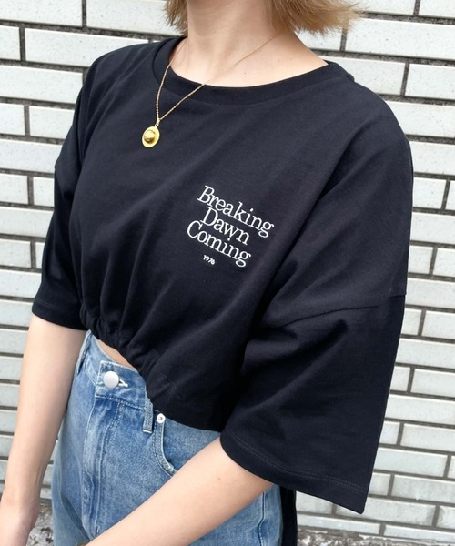 archives（アルシーヴ）の「ドロストＴ（Tシャツ/カットソー・レディース・オフホワイト/ブラック/ホワイト・MEDIUM）」の10枚目の写真