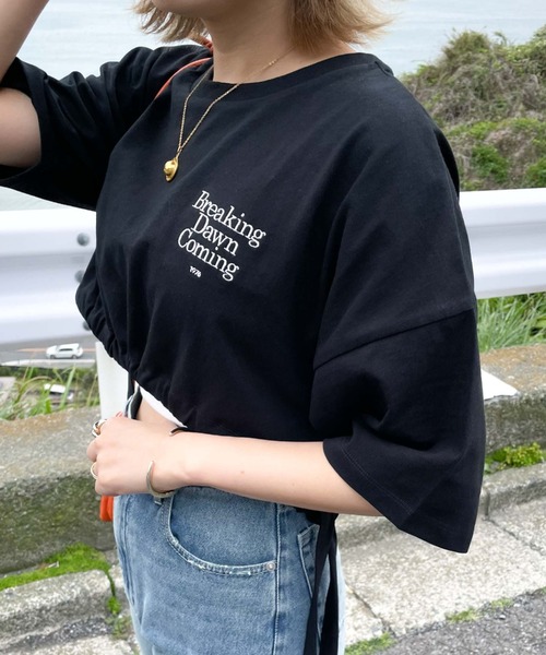 archives（アルシーヴ）の「ドロストＴ（Tシャツ/カットソー・レディース・オフホワイト/ブラック/ホワイト・MEDIUM）」の11枚目の写真