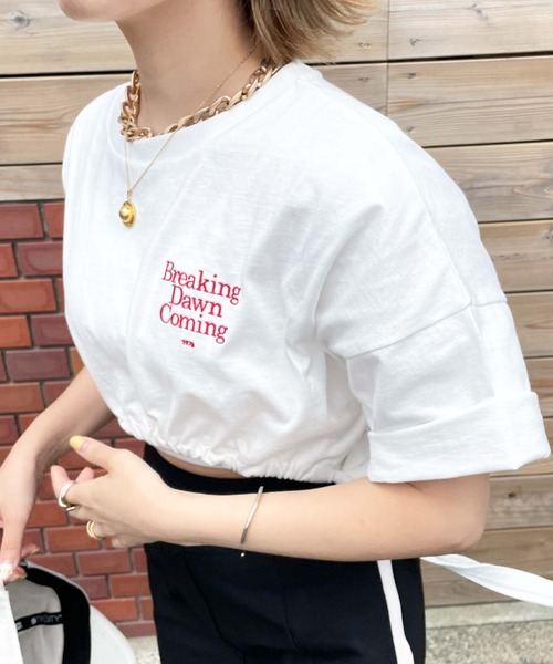 archives（アルシーヴ）の「ドロストＴ（Tシャツ/カットソー・レディース・オフホワイト/ブラック/ホワイト・MEDIUM）」の20枚目の写真