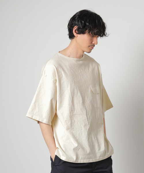 JOURNAL STANDARD J.S HOMESTEAD(ジャーナルスタンダードホームステッド)の「【j.s.homestead】COMMANDO POCKET Tシャツ(Tシャツ/カットソー・メンズ・グリーン系その他/スミクロ/コバルトブルー/グレー/モカ/ライトホワイト・MEDIUM/LARGE)」の2枚目の写真
