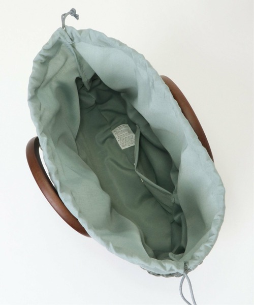 ikka（イッカ）の「雑材アンモナイトマルテバッグ（かごバッグ・レディース・ブルー/キャメル/ブラウン/ピンク・FREE）」の13枚目の写真