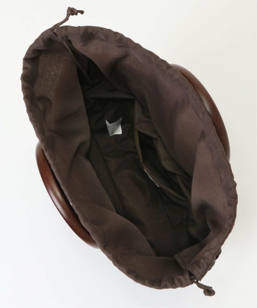 ikka（イッカ）の「雑材アンモナイトマルテバッグ（かごバッグ・レディース・ブルー/キャメル/ブラウン/ピンク・FREE）」の9枚目の写真