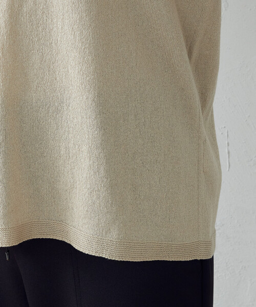COMME CA ISM(コムサイズム)の「ロゴ ニットTシャツ(ニット/セーター・レディース・ダークブラウン/ベージュ/オリーブ/オレンジ・MEDIUM/LARGE)」の9枚目の写真