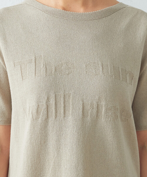 COMME CA ISM(コムサイズム)の「ロゴ ニットTシャツ(ニット/セーター・レディース・ダークブラウン/ベージュ/オリーブ/オレンジ・MEDIUM/LARGE)」の22枚目の写真