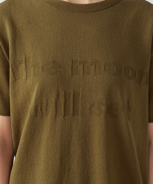 COMME CA ISM(コムサイズム)の「ロゴ ニットTシャツ(ニット/セーター・レディース・ダークブラウン/ベージュ/オリーブ/オレンジ・MEDIUM/LARGE)」の7枚目の写真
