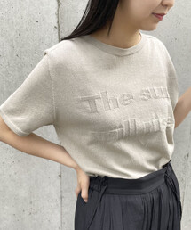 ロゴ　ニットＴシャツ