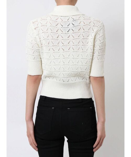 EMODA（エモダ）の「ワイドカラーポロニット（ニット/セーター・レディース・ホワイト/ブラック/イエロー・FREE）」の17枚目の写真