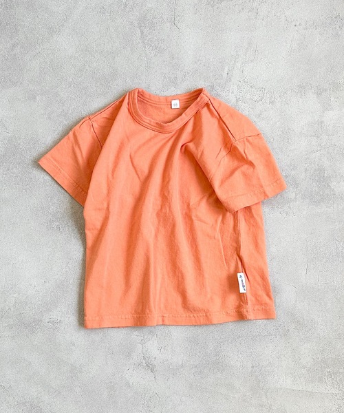 JIPPON（ジポン）の「セットインワイドＴシャツ（80～140cm）（Tシャツ/カットソー・キッズ・ミント/オフホワイト/ピンク/ラベンダー/ブルー/チャコール/ライトブルー/ホワイト系その他/オレンジ/モカ/ライトグリーン・80/90/95/100/110/120/130/140）」の11枚目の写真