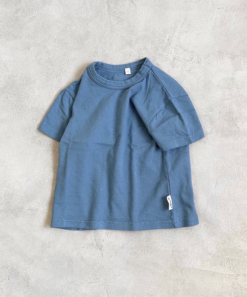 JIPPON（ジポン）の「セットインワイドＴシャツ（80～140cm）（Tシャツ/カットソー・キッズ・ミント/オフホワイト/ピンク/ラベンダー/ブルー/チャコール/ライトブルー/ホワイト系その他/オレンジ/モカ/ライトグリーン・80/90/95/100/110/120/130/140）」の8枚目の写真