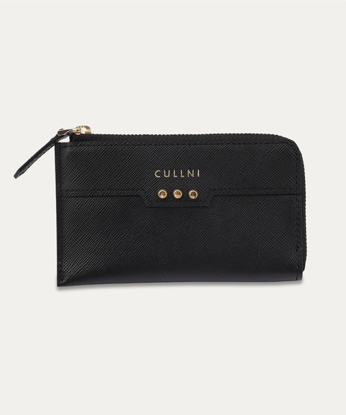 CULLNI クルニ　レザーコンビネーションウォレット　ブラック Leather Combination wallet With A Clasp（財布）｜CULLNI