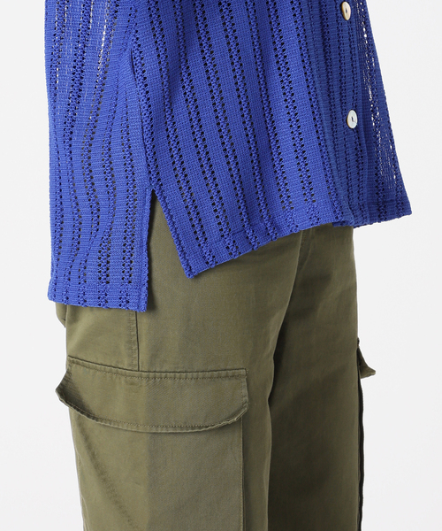 B.C STOCK(ベーセーストック)の「透かしレースオープンシャツ(シャツ/ブラウス・レディース・ホワイト/ブラック/ブルー・FREE)」の21枚目の写真