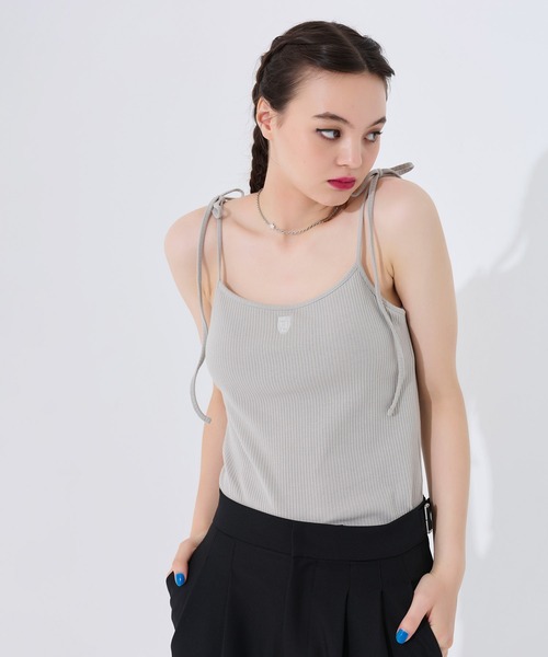 パッド付き 肩リボンキャミソール TINA：JOJUN（キャミソール）｜TINA