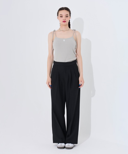 TINA：JOJUN（ティーナジョジュン）の「パッド付き 肩リボンキャミソール TINA：JOJUN（キャミソール・レディース・ブルー系その他/イエロー系その他/ピンク系その他/ホワイト/ブラック/グレー/ライトピンク・M）」の20枚目の写真