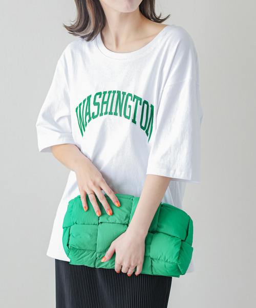 SUGAR BISKET（シュガービスケット）の「ビックシルエットロゴTシャツ（Tシャツ/カットソー・レディース・ホワイト/チャコールグレー/ブラック・フリー）」の3枚目の写真