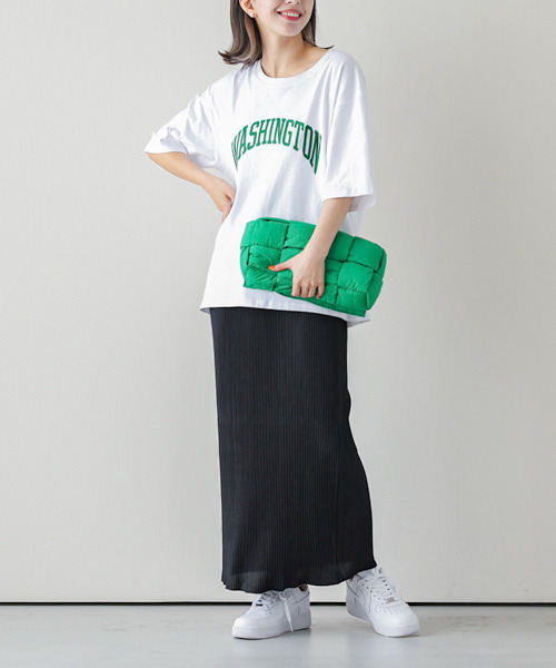 SUGAR BISKET（シュガービスケット）の「ビックシルエットロゴTシャツ（Tシャツ/カットソー・レディース・ホワイト/チャコールグレー/ブラック・フリー）」の14枚目の写真