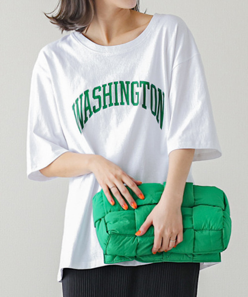 SUGAR BISKET（シュガービスケット）の「ビックシルエットロゴTシャツ（Tシャツ/カットソー・レディース・ホワイト/チャコールグレー/ブラック・フリー）」の7枚目の写真