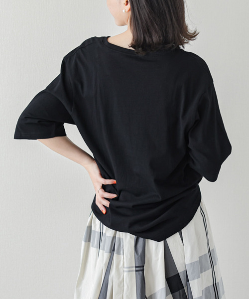 SUGAR BISKET（シュガービスケット）の「ビックシルエットロゴTシャツ（Tシャツ/カットソー・レディース・ホワイト/チャコールグレー/ブラック・フリー）」の12枚目の写真