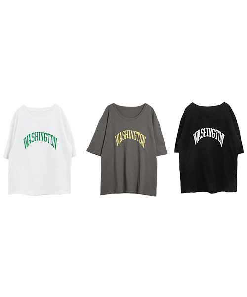 SUGAR BISKET（シュガービスケット）の「ビックシルエットロゴTシャツ（Tシャツ/カットソー・レディース・ホワイト/チャコールグレー/ブラック・フリー）」の16枚目の写真