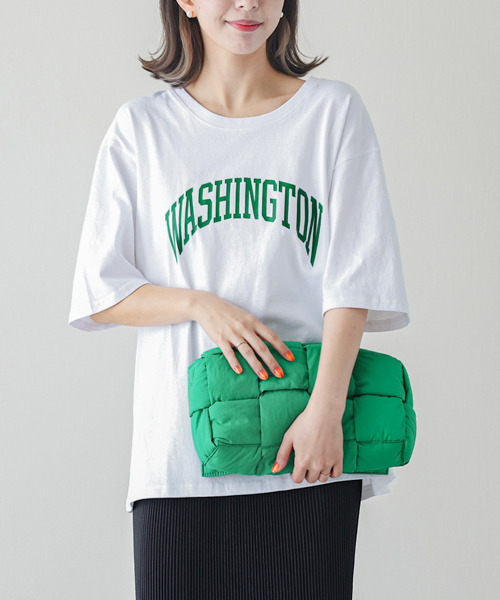 SUGAR BISKET（シュガービスケット）の「ビックシルエットロゴTシャツ（Tシャツ/カットソー・レディース・ホワイト/チャコールグレー/ブラック・フリー）」の6枚目の写真
