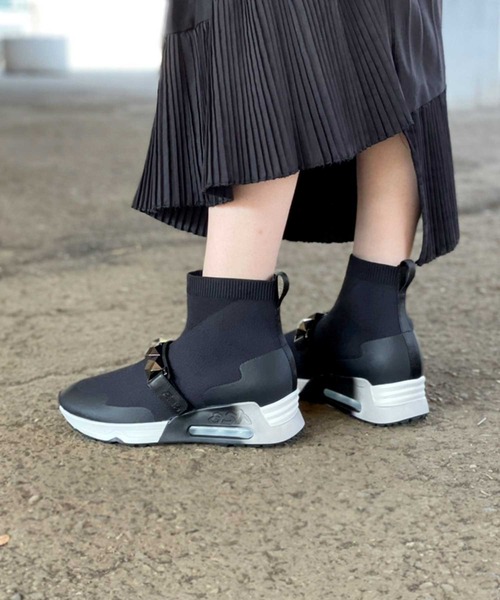 ASH（アッシュ）の「【LUST】BL ハイカットニットスニーカー（スニーカー・レディース・ブラック・40/38/39/35/36/37）」の5枚目の写真