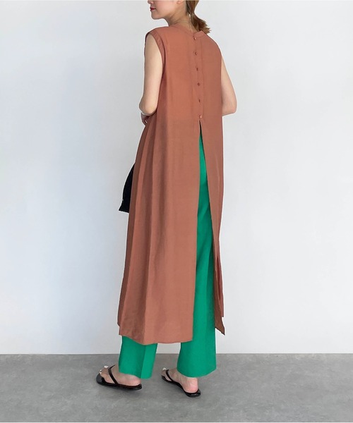 PICCIN（ピッチン）の「前後2WAYワンピース（ワンピース・レディース・ブラック/ベージュ/レンガ・M/L）」の11枚目の写真