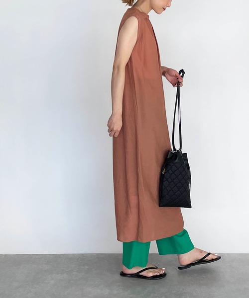 PICCIN（ピッチン）の「前後2WAYワンピース（ワンピース・レディース・ブラック/ベージュ/レンガ・M/L）」の19枚目の写真