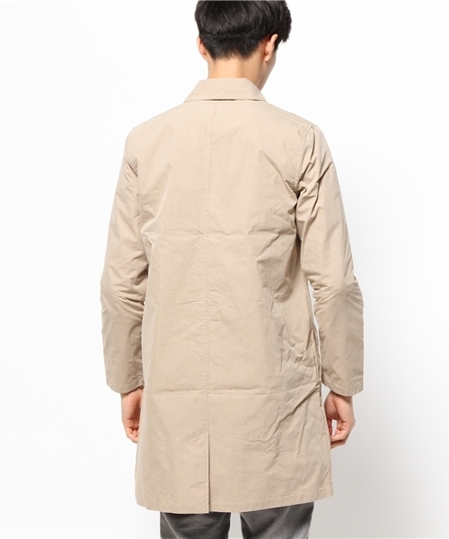Lui's（ルイス）の「Lui's(ルイス) ポプリンシャツコート（ステンカラーコート・メンズ・ブラック/ベージュ・MEDIUM/SMALL）」の13枚目の写真