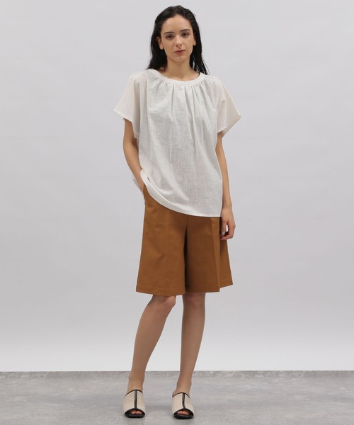 LAKOLE（ラコレ）の「ポリエステルツイルタックドショーツ / 343105（その他パンツ・レディース・ブラック/ブラウン/ベージュ・SMALL/MEDIUM）」の6枚目の写真