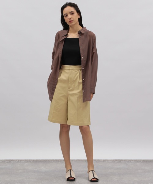 LAKOLE（ラコレ）の「ポリエステルツイルタックドショーツ / 343105（その他パンツ・レディース・ブラック/ブラウン/ベージュ・SMALL/MEDIUM）」の4枚目の写真