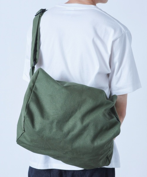 SETUP7(セットアップセブン)の「【SETUP7】キャンバスカジュアルショルダーバッグ KNF(ショルダーバッグ・メンズ・ホワイト/グリーン/ブラック・FREE)」の3枚目の写真