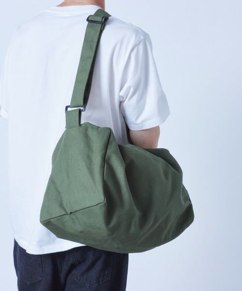 SETUP7(セットアップセブン)の「【SETUP7】キャンバスカジュアルショルダーバッグ KNF(ショルダーバッグ・メンズ・ホワイト/グリーン/ブラック・FREE)」の5枚目の写真