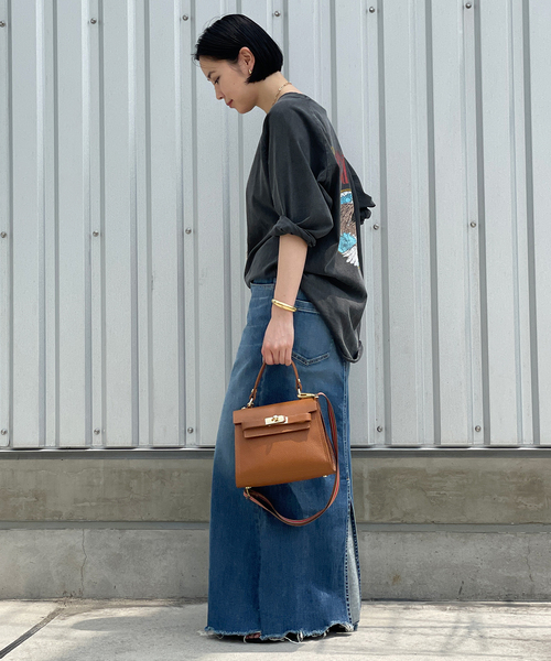 AP STUDIO（エーピーストゥディオ）の「《追加》スリットデニムスカート（デニムスカート・レディース・ブルー系その他・36/38/34）」の9枚目の写真