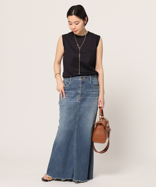 AP STUDIO（エーピーストゥディオ）の「《追加》スリットデニムスカート（デニムスカート・レディース・ブルー系その他・36/38/34）」の14枚目の写真