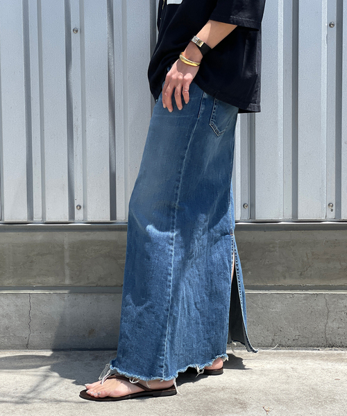 AP STUDIO（エーピーストゥディオ）の「《追加》スリットデニムスカート（デニムスカート・レディース・ブルー系その他・36/38/34）」の18枚目の写真