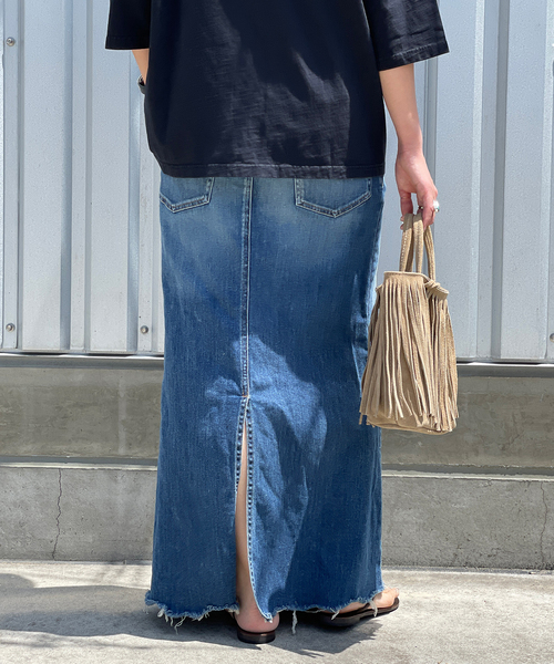 AP STUDIO（エーピーストゥディオ）の「《追加》スリットデニムスカート（デニムスカート・レディース・ブルー系その他・36/38/34）」の19枚目の写真