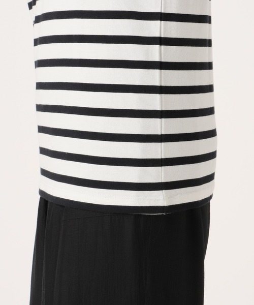 Spick & Span（スピックアンドスパン）の「GIZAcottonボーダー ロンT（Tシャツ/カットソー・レディース・ブラック/レッド/グリーン/ボルドー・FREE）」の15枚目の写真