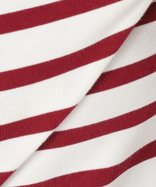 Spick & Span（スピックアンドスパン）の「GIZAcottonボーダー ロンT（Tシャツ/カットソー・レディース・ブラック/レッド/グリーン/ボルドー・FREE）」の16枚目の写真