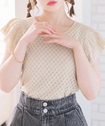 柄フリルノースリNT