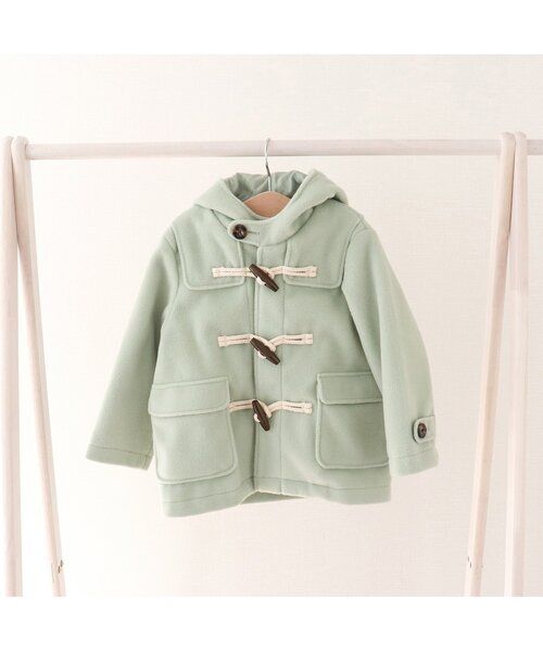 apres les cours(アプレレクール)の「ダッフルコート(ダッフルコート・キッズ・ミント/キナリ/パープル・130/140/80/90/100/110/120)」の5枚目の写真