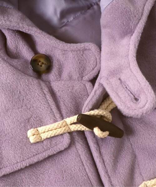 apres les cours(アプレレクール)の「ダッフルコート(ダッフルコート・キッズ・ミント/キナリ/パープル・130/140/80/90/100/110/120)」の12枚目の写真