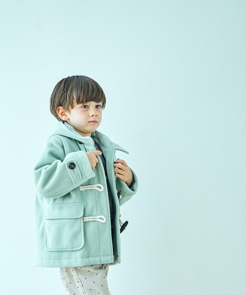 apres les cours(アプレレクール)の「ダッフルコート(ダッフルコート・キッズ・ミント/キナリ/パープル・130/140/80/90/100/110/120)」の21枚目の写真