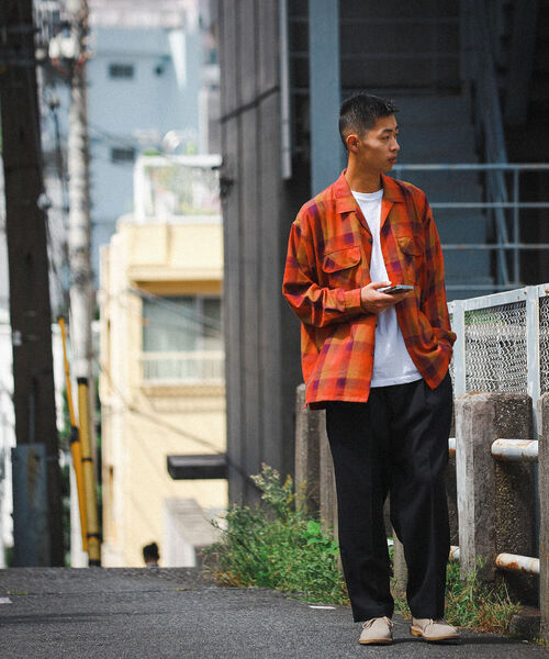 BEAMS（ビームス）の「BEAMS / オンブレチェック イージーフィット オープンカラーシャツ（シャツ/ブラウス・メンズ・グリーン系その他/コバルトブルー/マルーン・M/XL/L/S）」の4枚目の写真